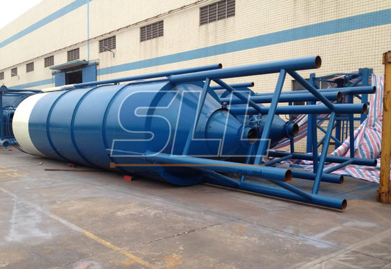 Κίνα Οριζόντιο αμπαρωμένο τσιμέντο σιλό 35 τόνου για τη φόρτωση και την εκφόρτωση των εγκαταστάσεων προμηθευτής