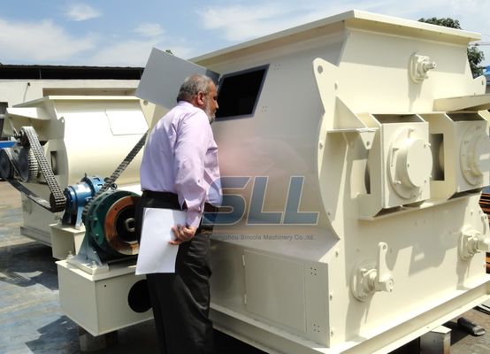 Κίνα 18.5kw 380v ξεραίνουν το δίδυμο υλικό χάλυβα αναμικτών κουπιών άξονων μηχανών αναμικτών κονιάματος προμηθευτής