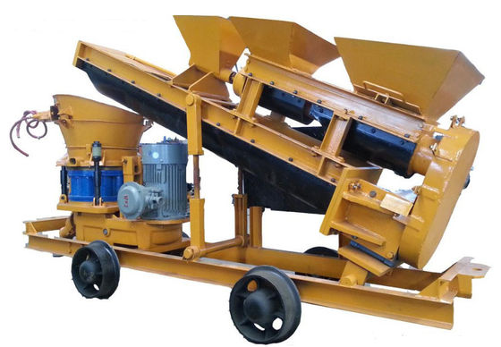Συγκεκριμένη Shotcrete Gunite ξηρά αυτόματη σίτιση προστασίας κλίσεων σηράγγων μηχανών προμηθευτής