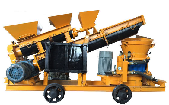 Συγκεκριμένη Shotcrete Gunite ξηρά αυτόματη σίτιση προστασίας κλίσεων σηράγγων μηχανών προμηθευτής
